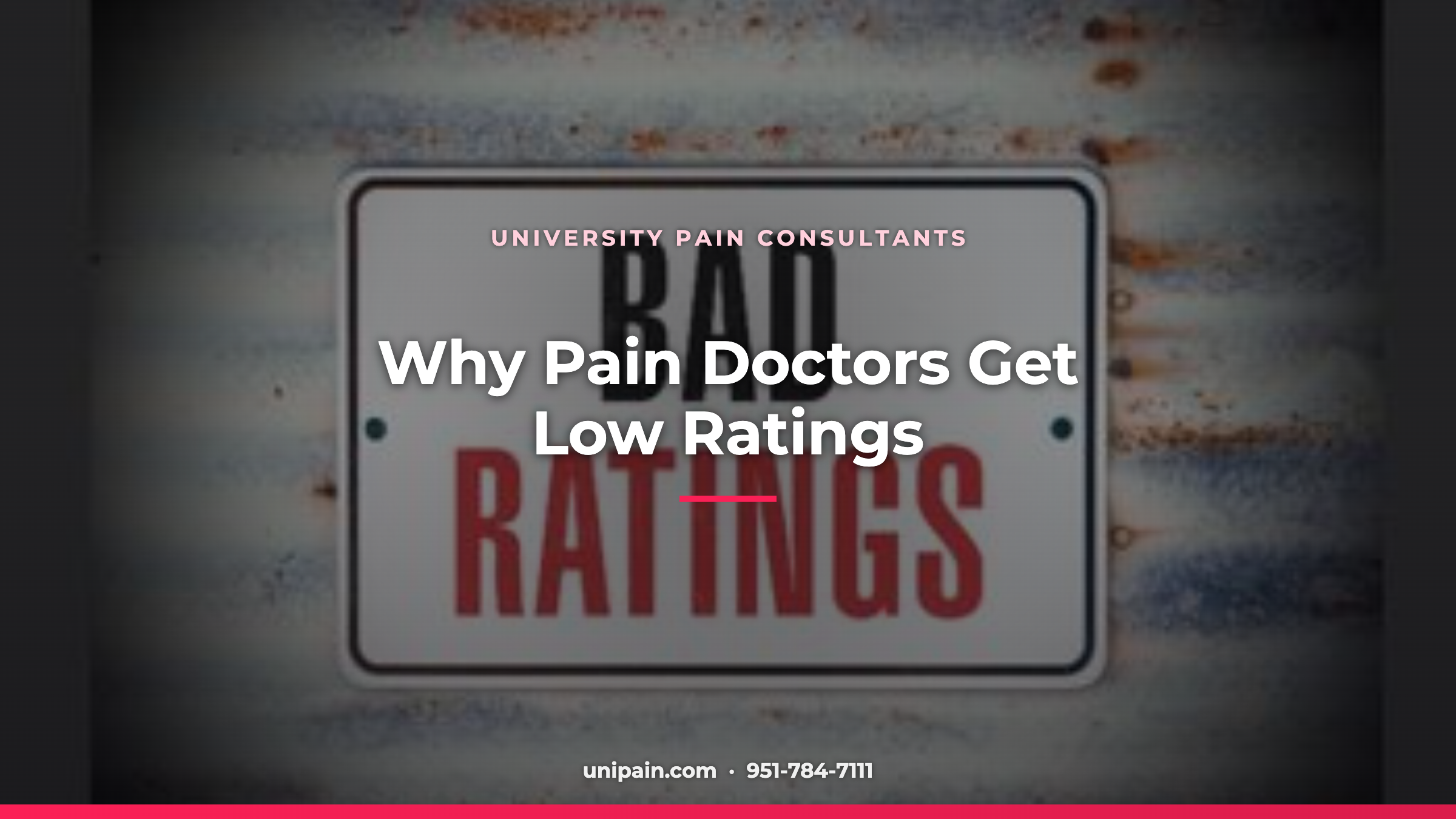 Why do so many pain management doctors have low ratings on online reviews?