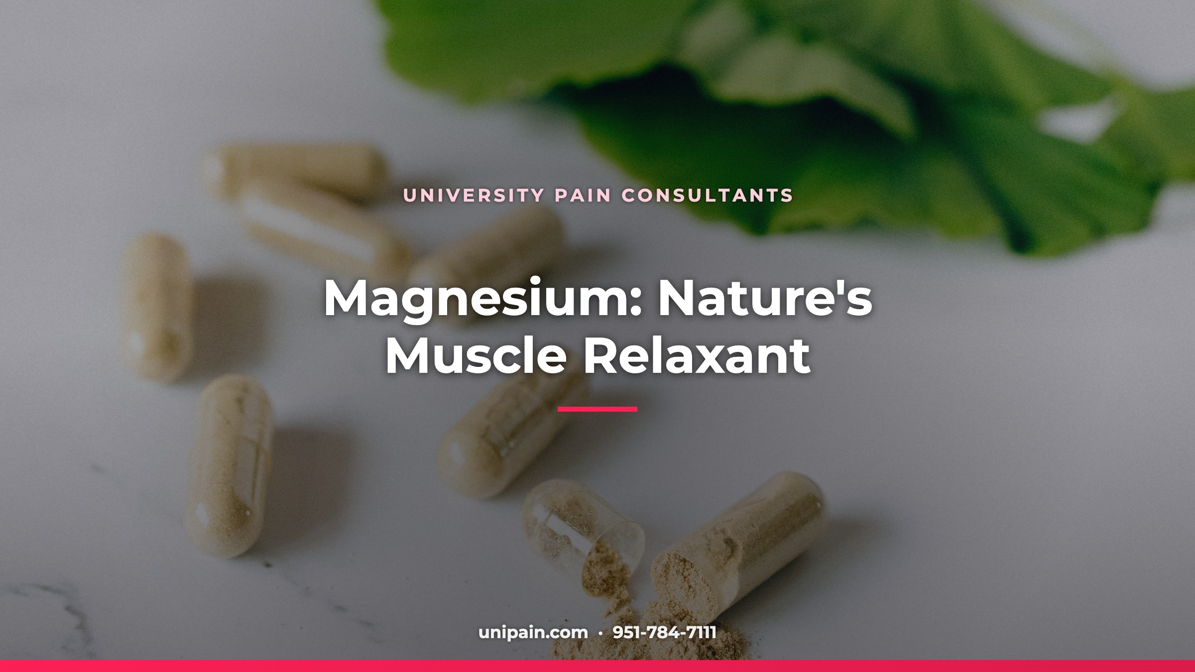 Magnesium nature’s muscle relaxant