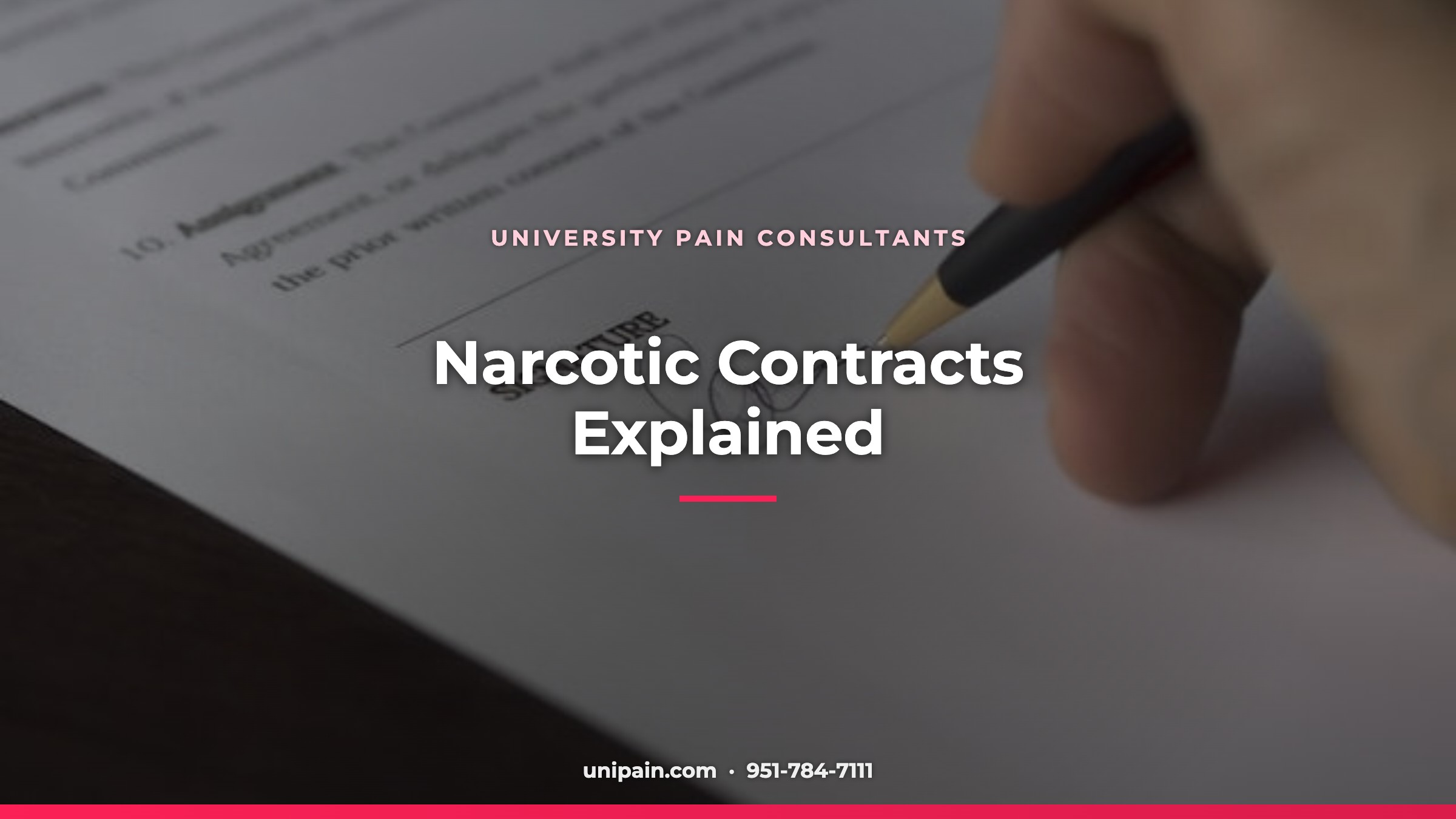 Narcotic Contracts – what you need to know